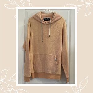 Blank NYC Cozy Sherpa Hoodie Jacket in Tan